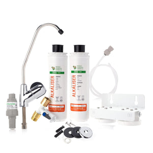 Alkalizer Twin Snapseal Under Sink Water Filter System